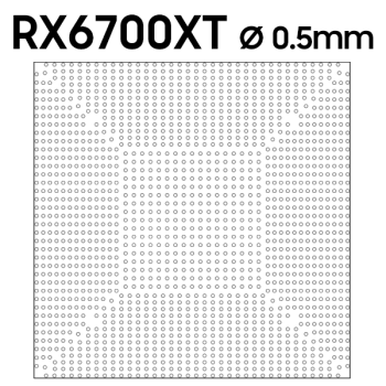 RX6600 RX6700 Stencil for AMD GPU reballing