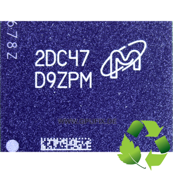 Mi­cron D9ZPM MT61K512M32KPA-14:C GDDR6 DRAM FBGA - Refurbished