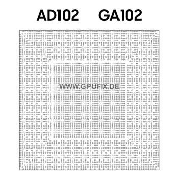 Nvidia GA102, AD102 Stencil for reballing