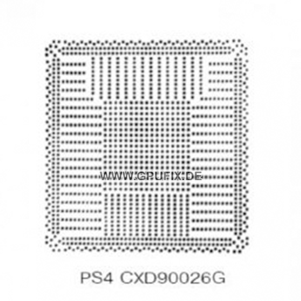 PS4 CXD90026G Stencil for reballing 90x90mm