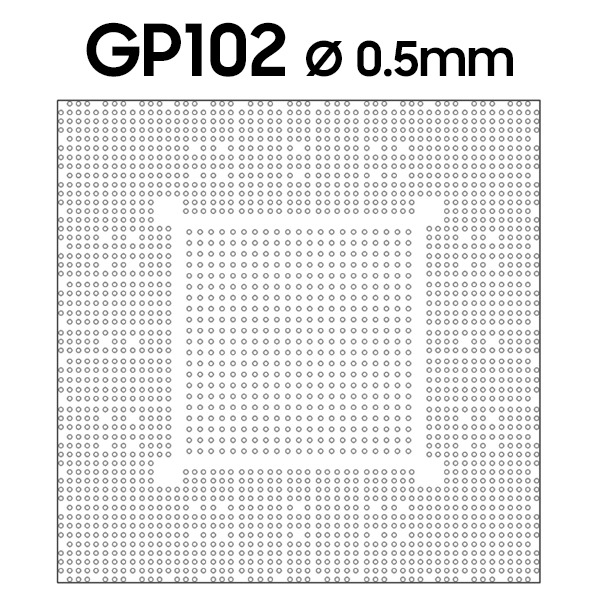 Nvidia GTX 1080Ti Stencil for reballing
