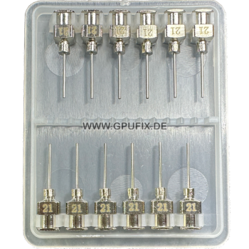1/2 Inch * 21G Stainless Steel Dispensing Needle 12pcs