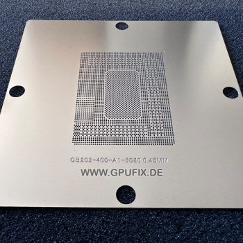 Stencil for reballing - Nvidia RTX 5070 Ti, RTX 5080 | GB203 | 90x90mm