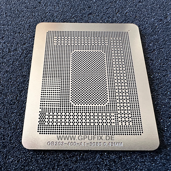 Stencil for reballing - Nvidia RTX 5070 Ti, RTX 5080 | GB203 | Direct heat